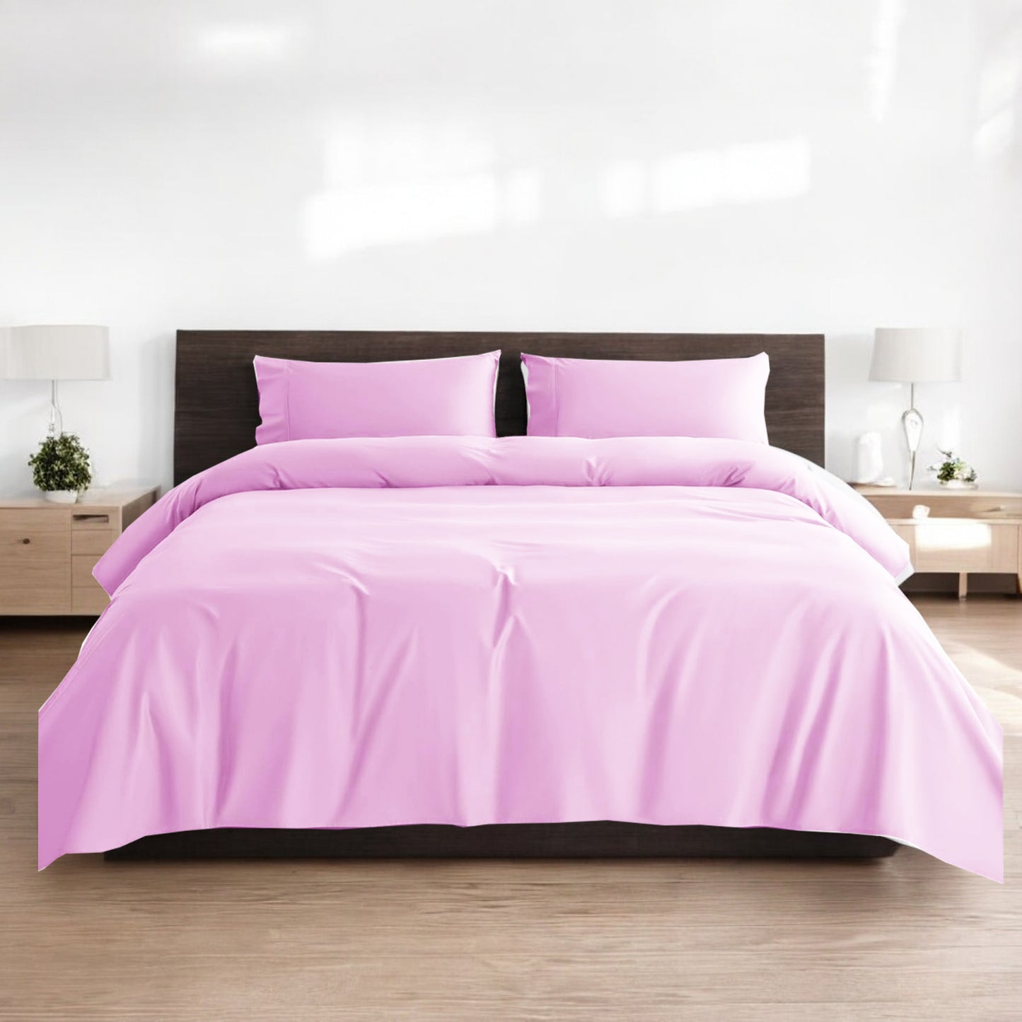 Buy 1 Free 1 TENCEL™ Bedsheet Set – 1600TC Cooling, Hypoallergenic, Soft, Breathable, Gift Box