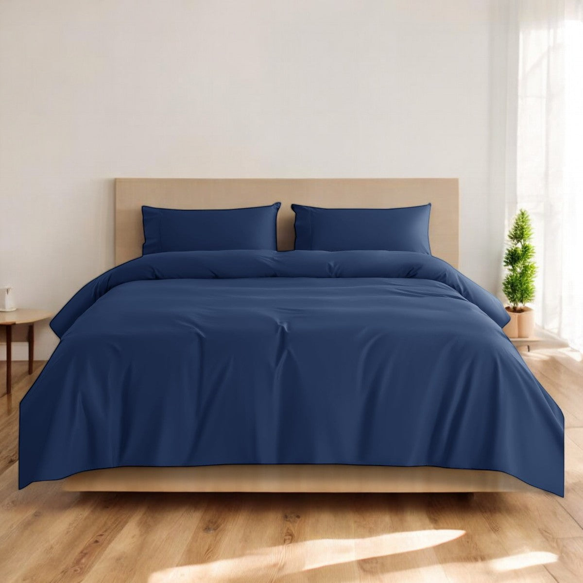 Buy 1 Free 1 TENCEL™ Bedsheet Set – 1600TC Cooling, Hypoallergenic, Soft, Breathable, Gift Box